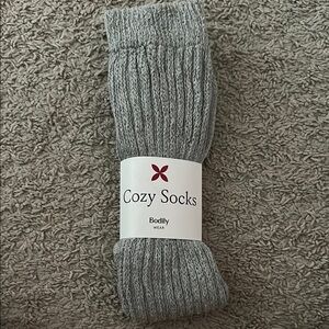 Maternity Gray Cozy Grip Socks